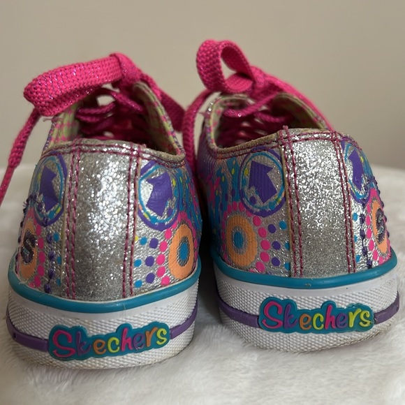 ✨🪩 Girl 3 Skechers Twinkle Toes Shoes - Picture 6 of 9